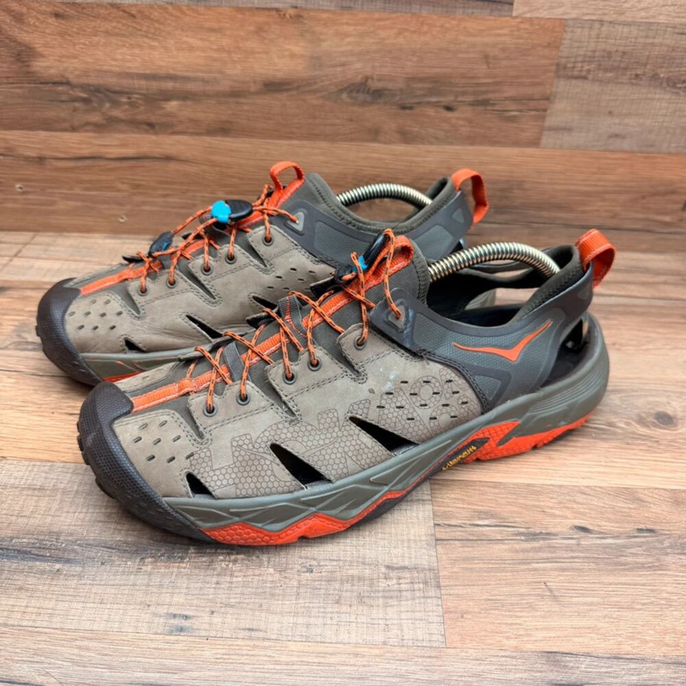 Hoka One One Tor Trafa Sandal Shoes Mens Size 11  Vibram Hiking